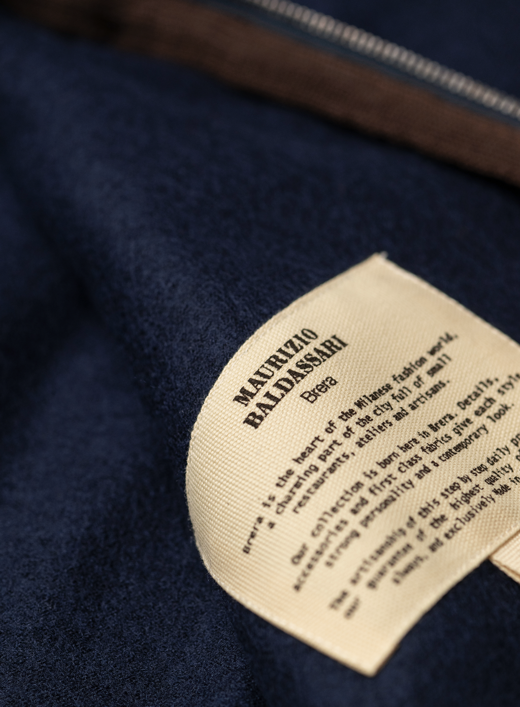 Capuchon ritsvest in wol | FULL_WIDTH | BLUE NAVY