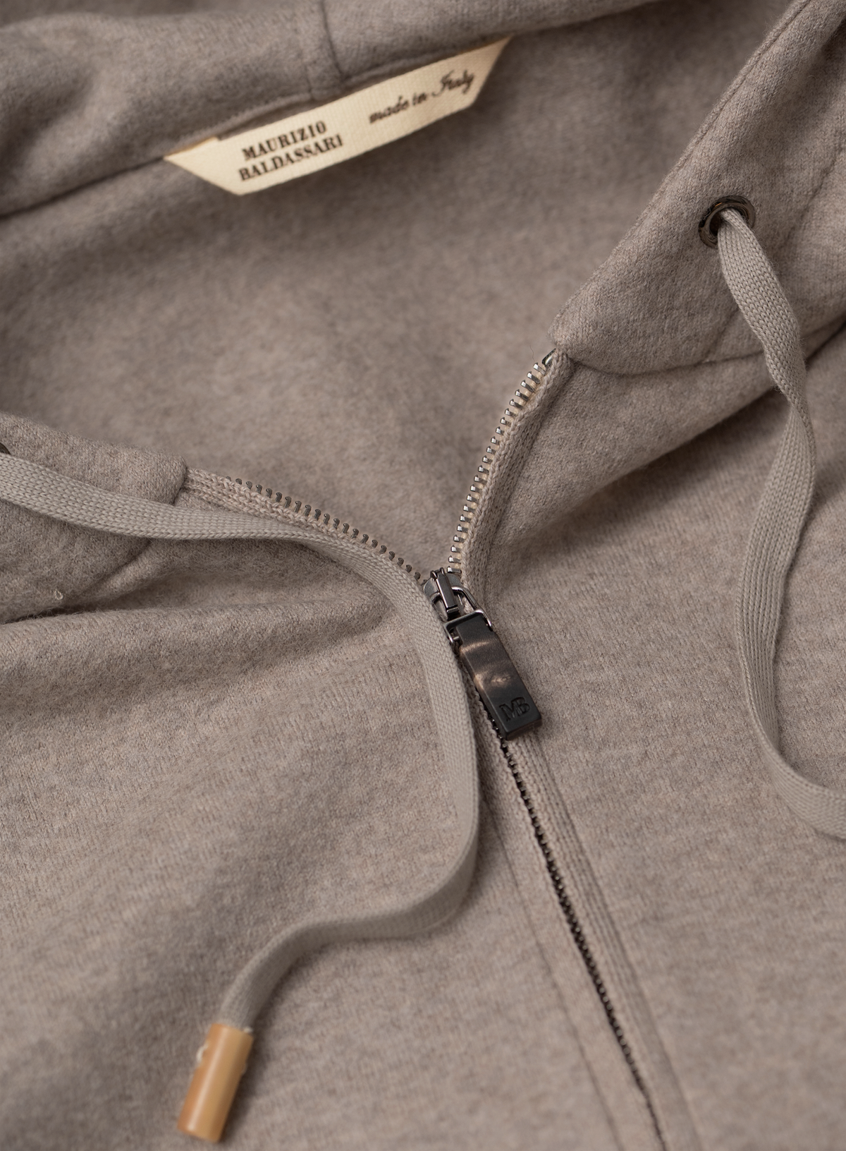 Capuchon ritsvest in wol | FULL_WIDTH | Beige
