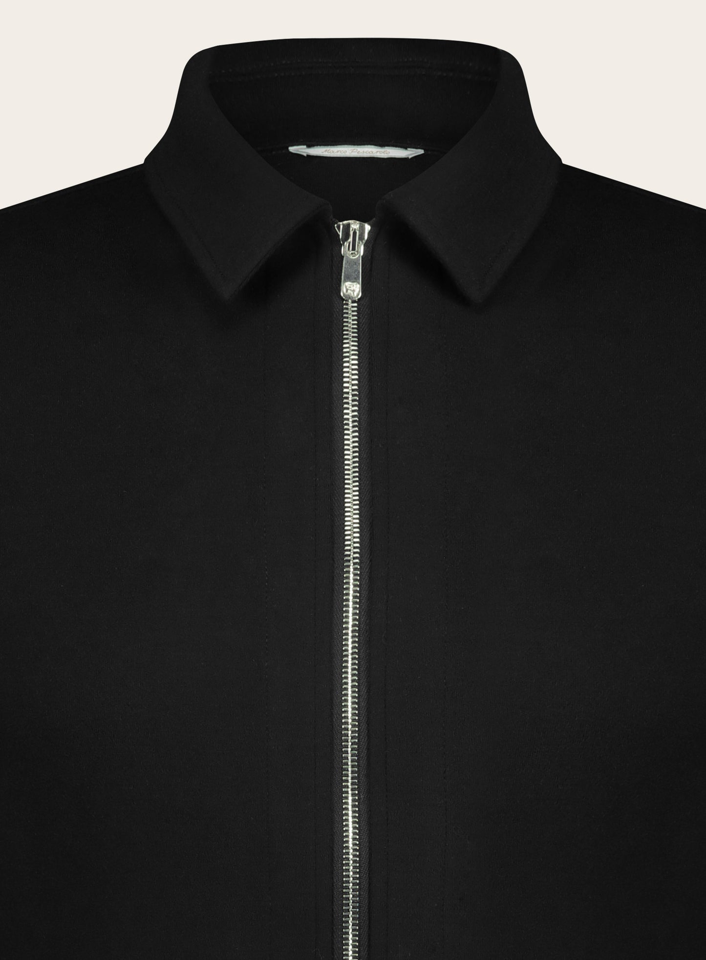 Slim-fit rotsvest van wol en cashmere | Zwart