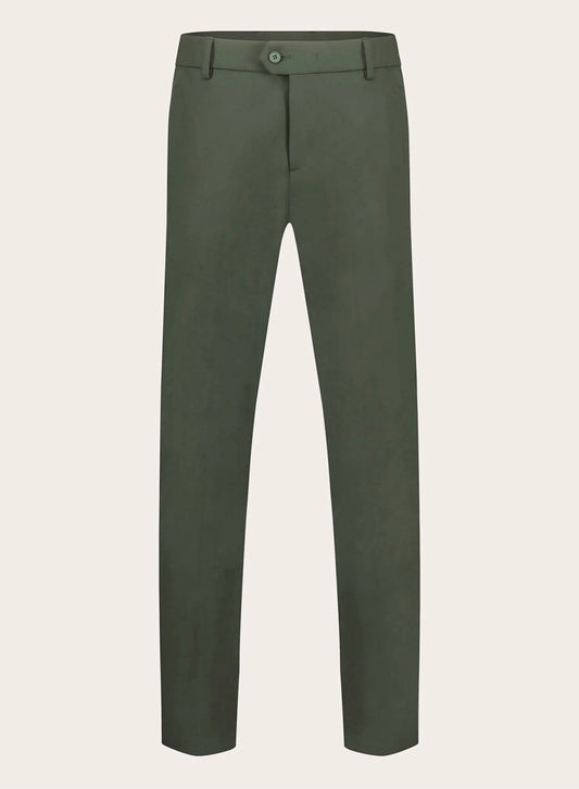 Slim-fit pantalon | D.Groen