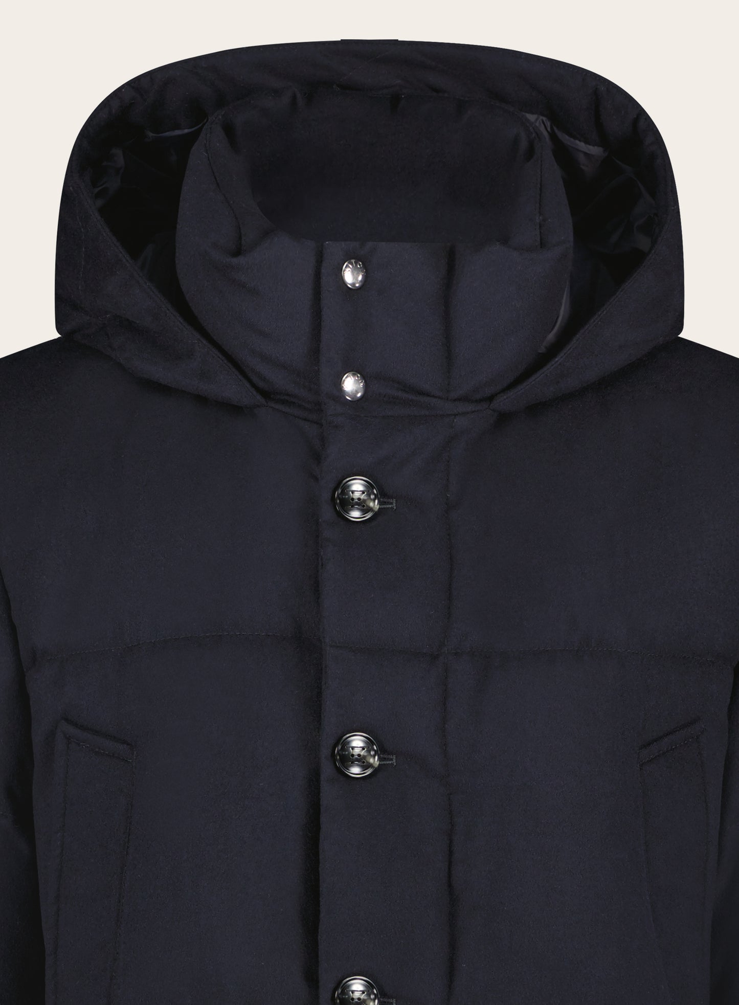 Puffer coat made of Cashmere, Wool and Elastane