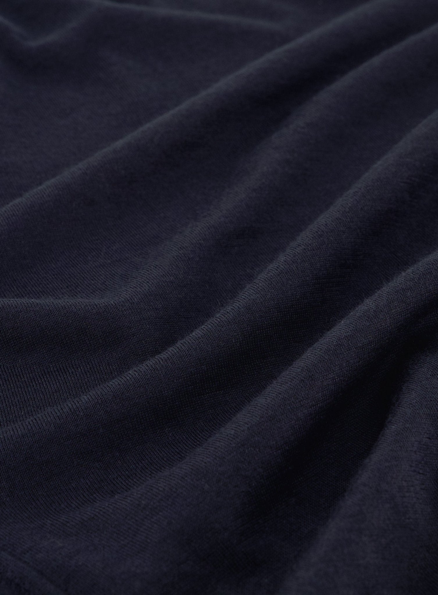 Poloshirt van cashmere en zijde | BLUE NAVY