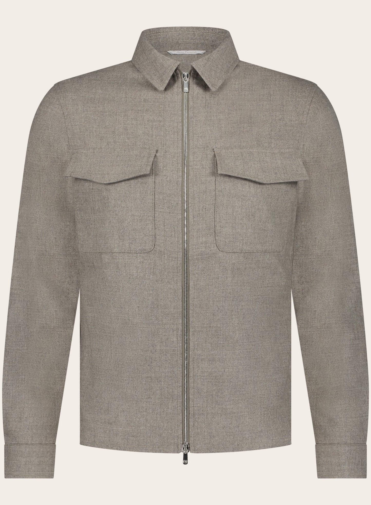 Urus overshirt van wol en cashmere | Beige