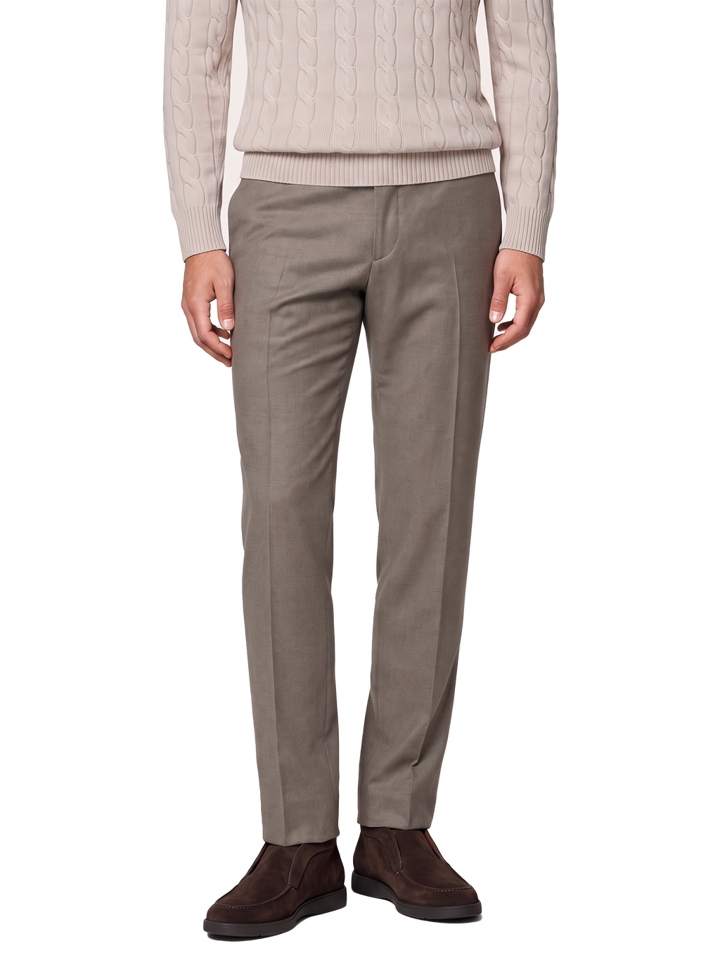 Pantaloni uomo in cotone | FULL_WIDTH | Taupe