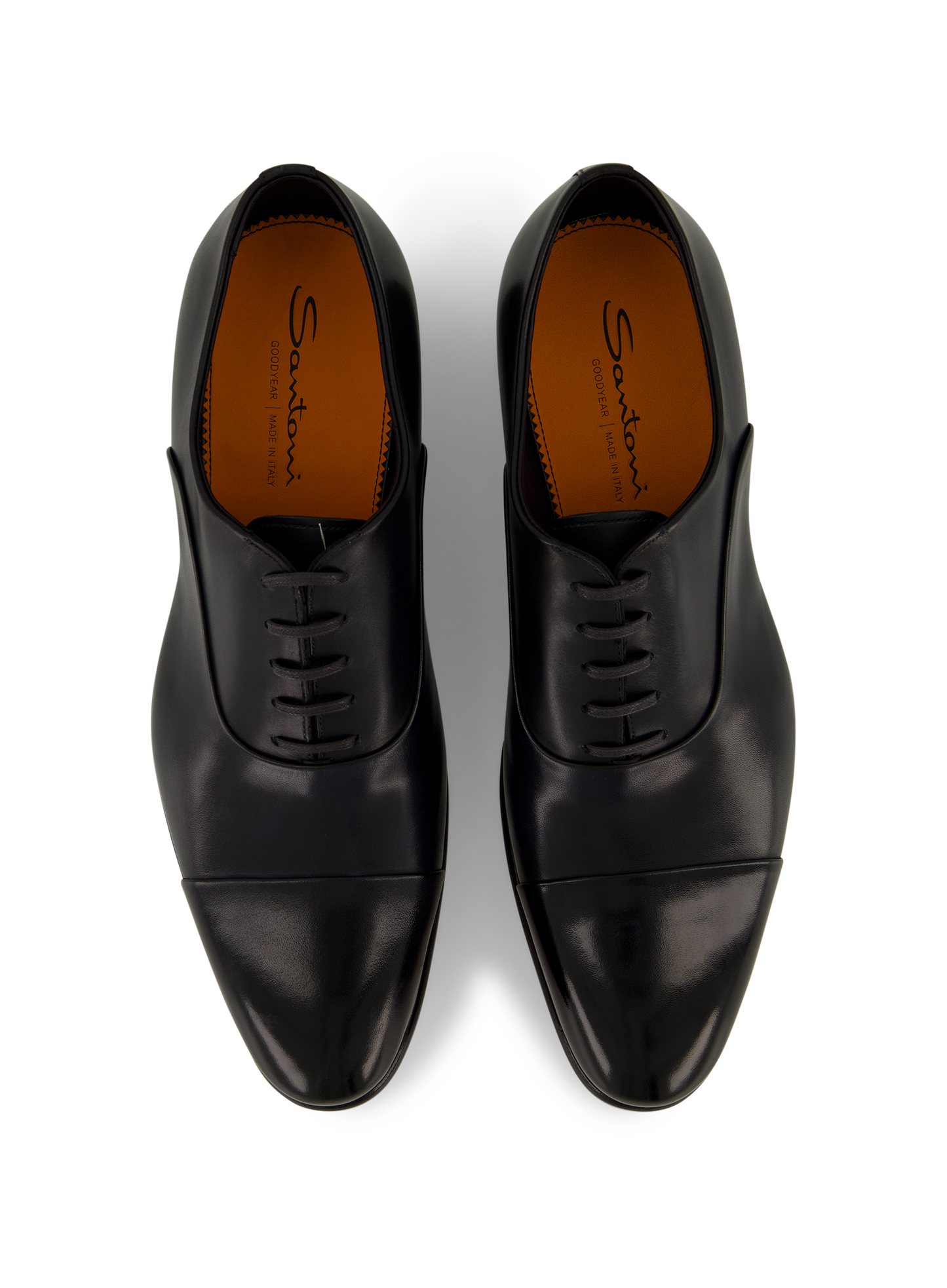 Oxford veterschoen van leer | BLUE NAVY