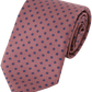 Zijde Stropdas met Bloemenprint | Bruin