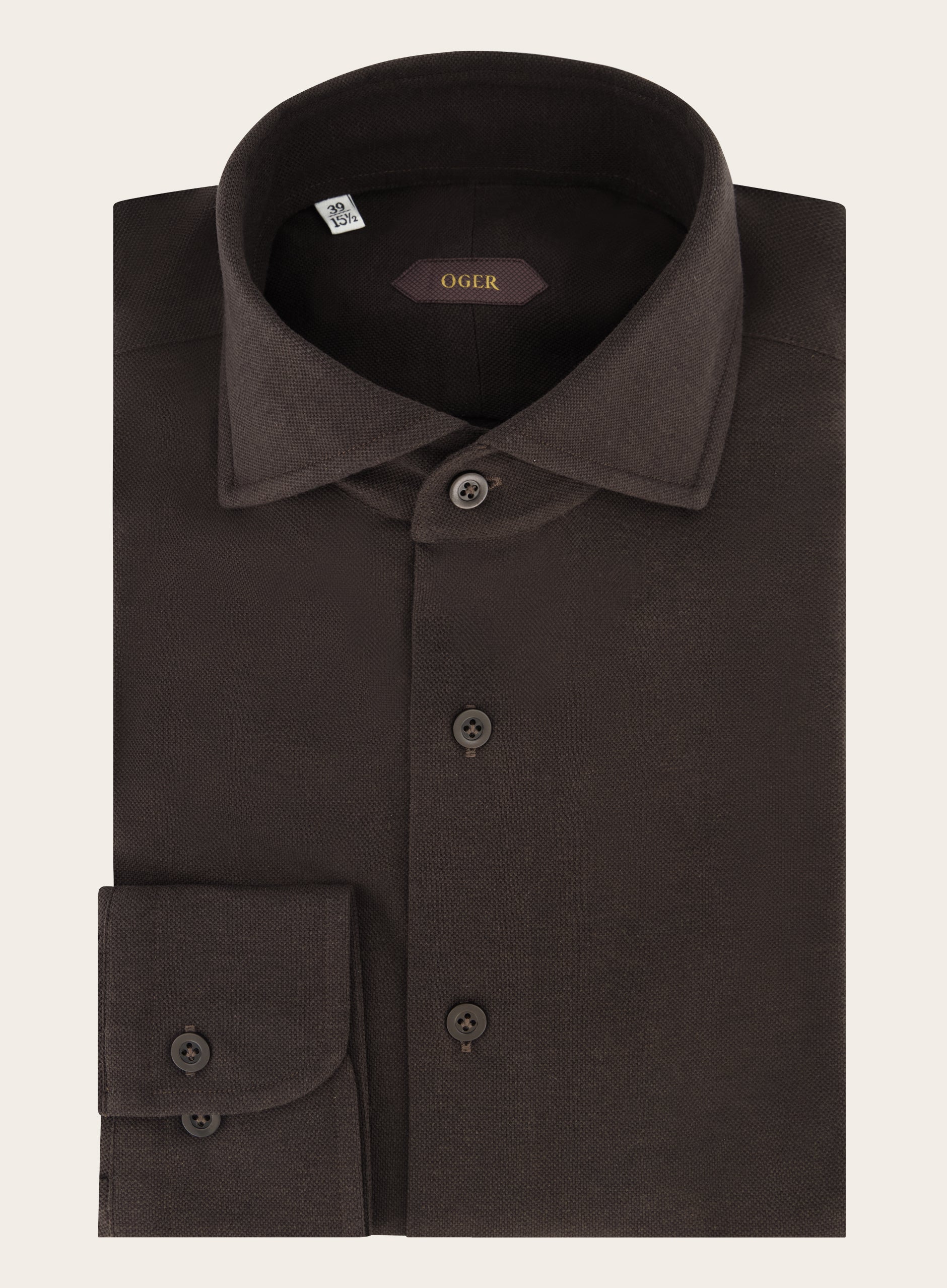 Slim-fit shirt van katoen | D.Bruin