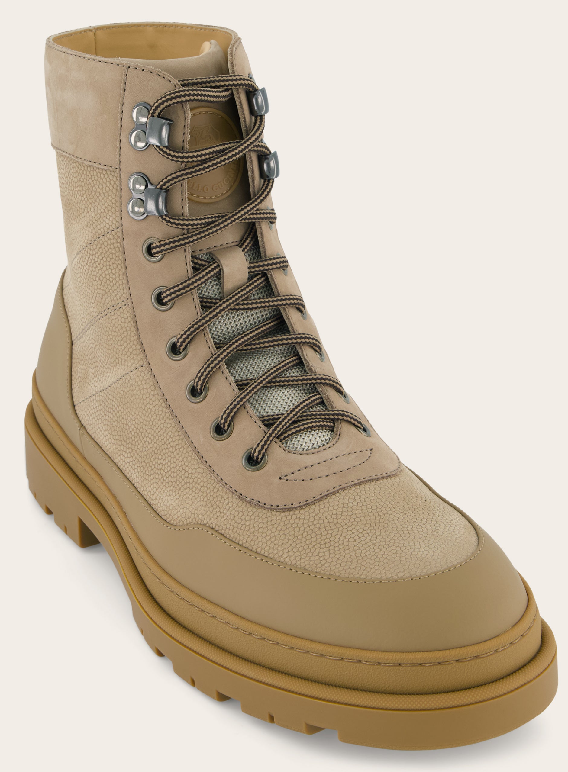 Mountain boots van leer | Beige