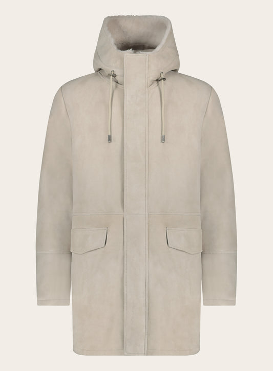 Denzel jas van suède | L.Beige