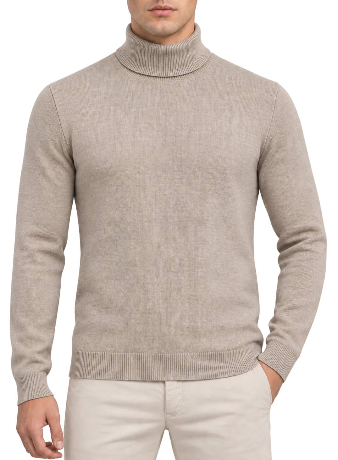Coltrui in cashmere | FULL_WIDTH |  MODEL | Beige