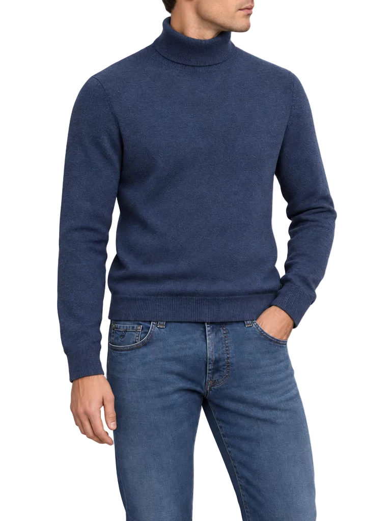 Coltrui in cashmere | FULL_WIDTH |  MODEL | Blauw