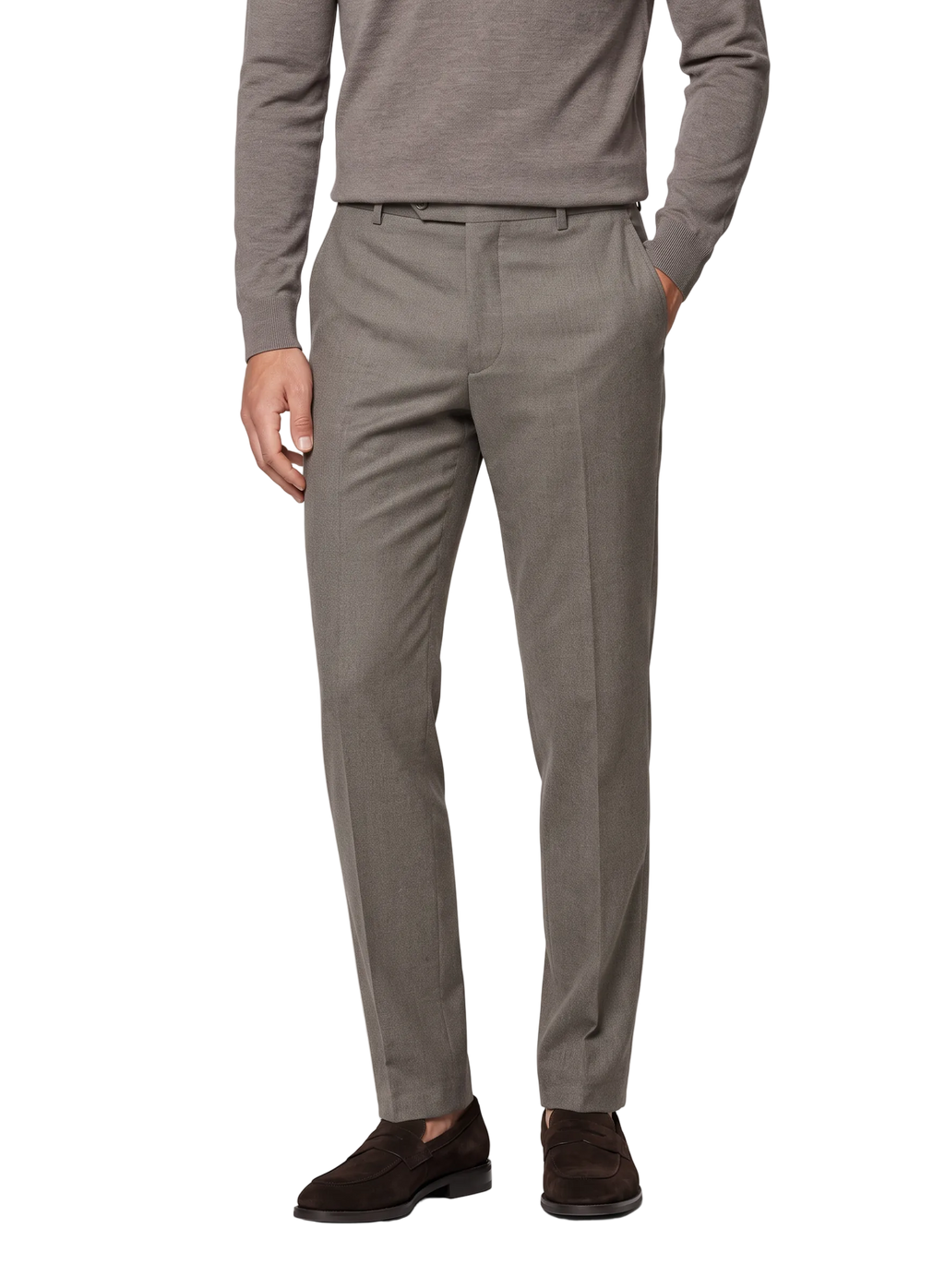 Broek in wol | FULL_WIDTH |  MODEL | TAUPE