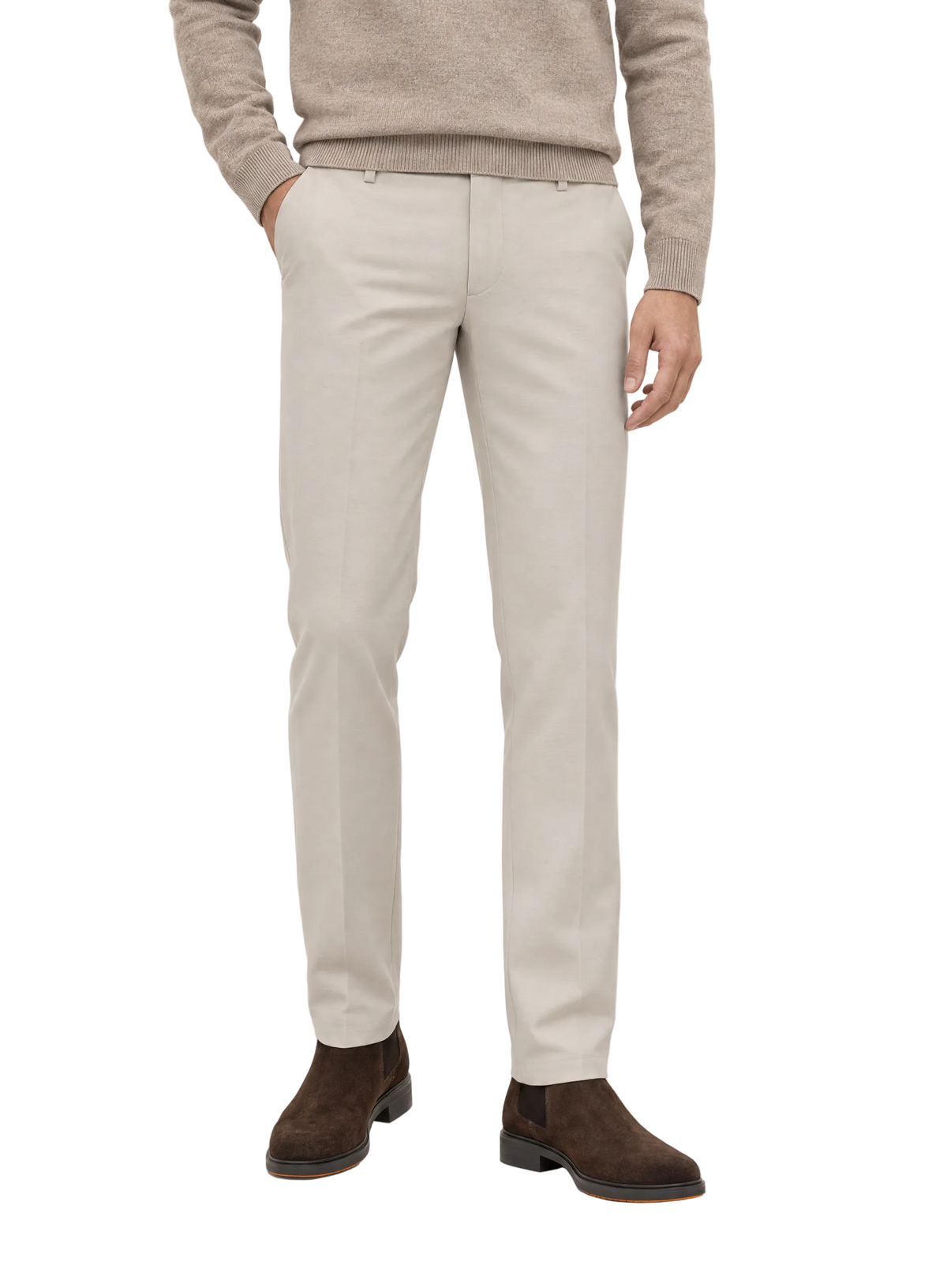 Broek in katoen stretch | FULL_WIDTH |  MODEL | KIEZEL