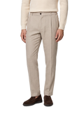 Jog pantalon in wol stretch | FULL_WIDTH | Beige