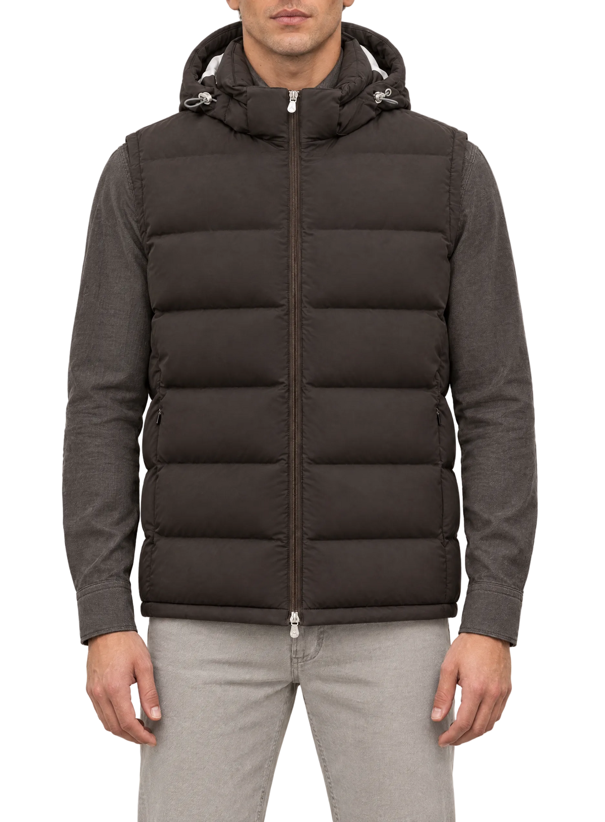 Bodywarmer in technische stof | FULL_WIDTH |  MODEL | D.Bruin