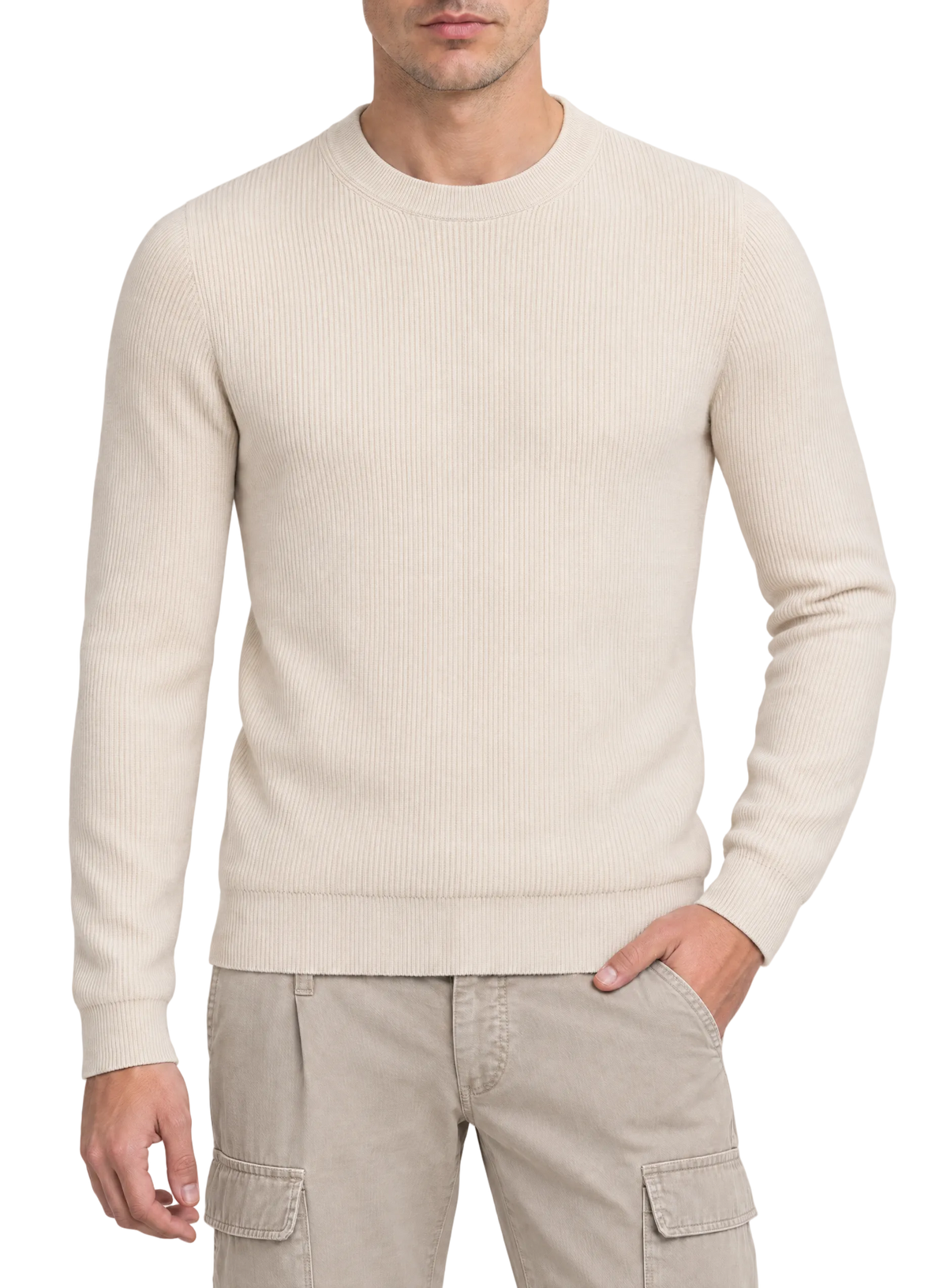 Ronde hals trui in cashmere | FULL_WIDTH |  MODEL | ROOM-WIT