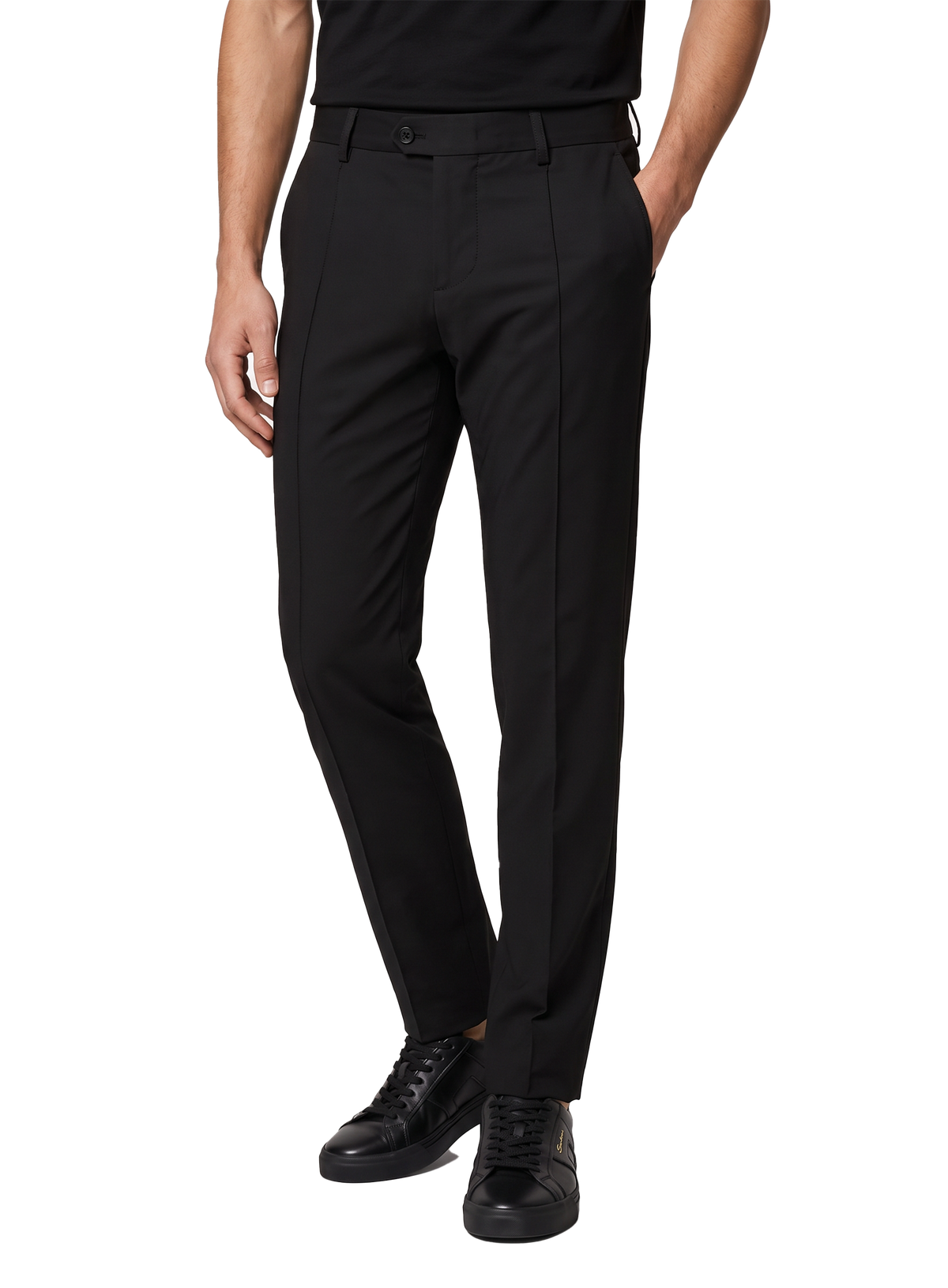 Broek in technische stof | FULL_WIDTH | Zwart
