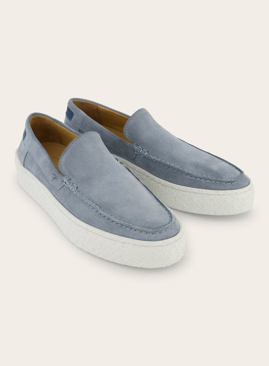 Sprezzatura loafers van suède | L.Blauw
