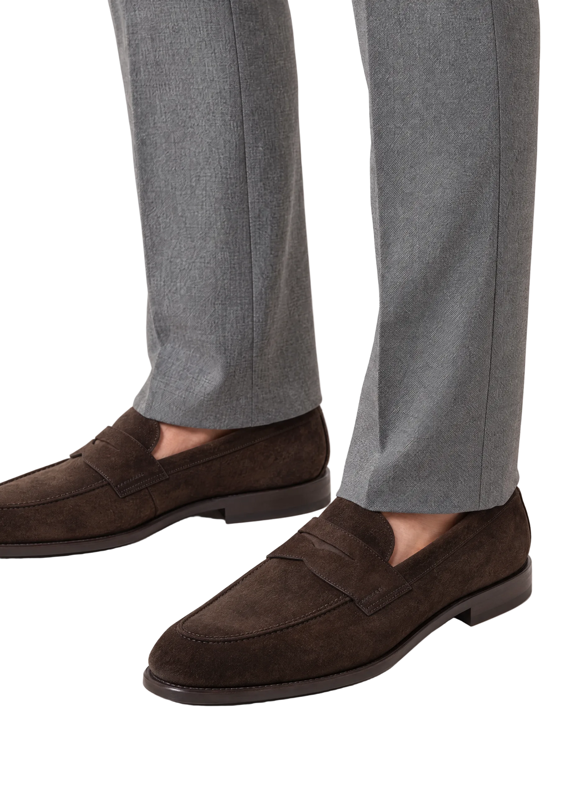 Klassieke penny loafers van suède | FULL_WIDTH |  MODEL | D.Bruin