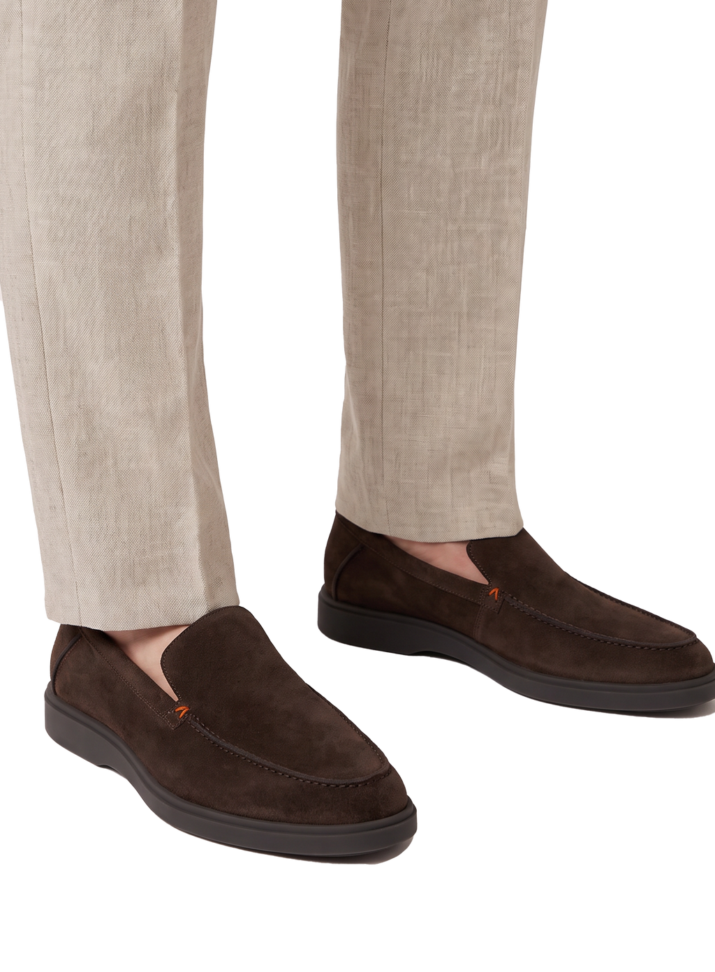 Loafers uomo in camoscio con suola in gomma | FULL_WIDTH | D.Bruin