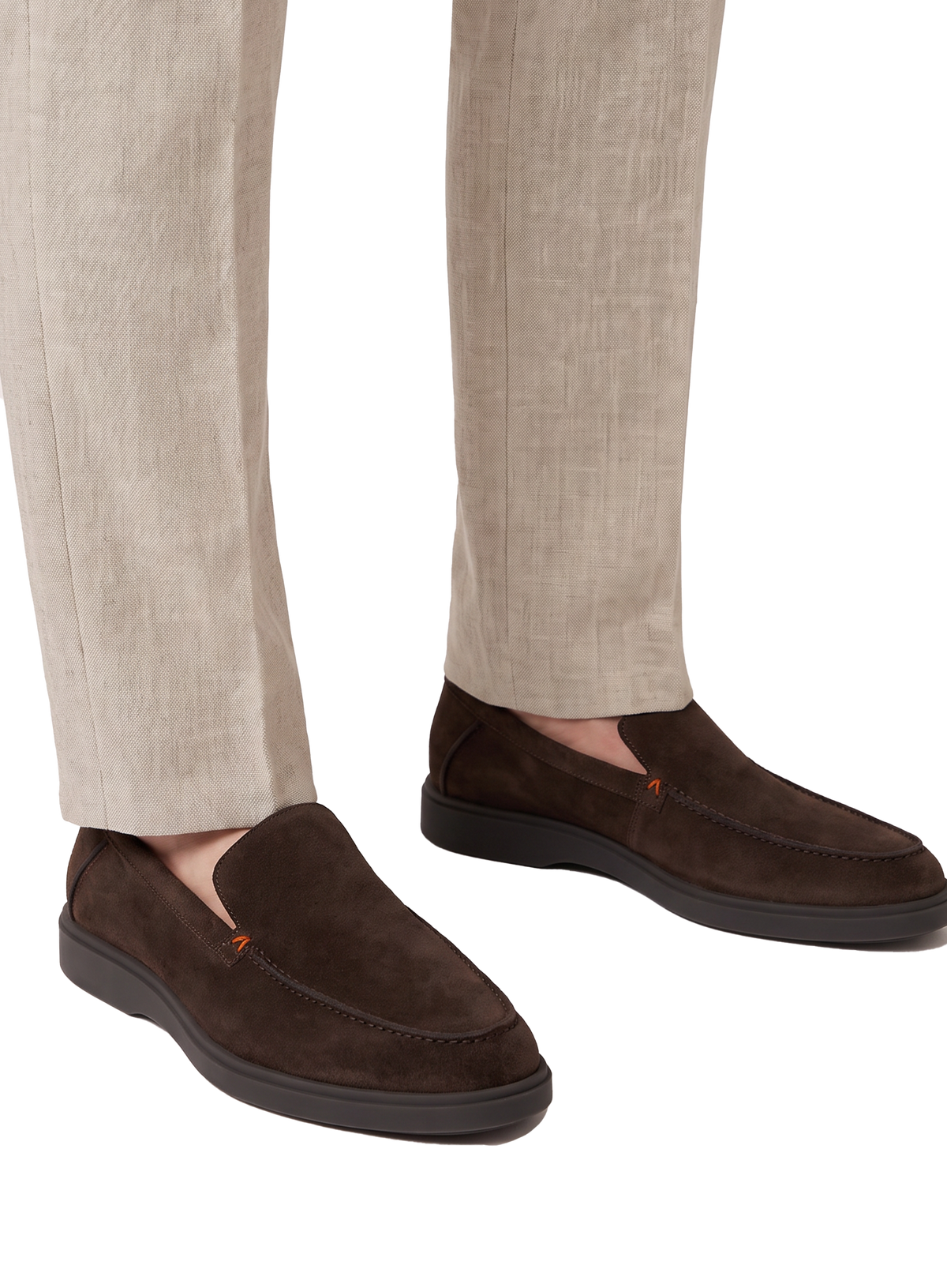 Suède loafers met rubberen zool | FULL_WIDTH | D.Bruin