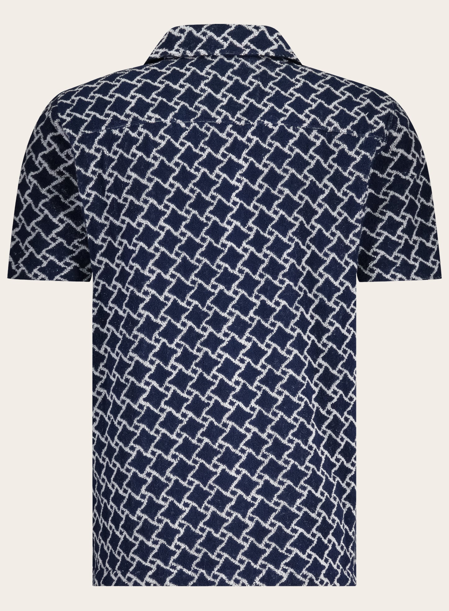 Howel badstof shirt met print | BLUE NAVY