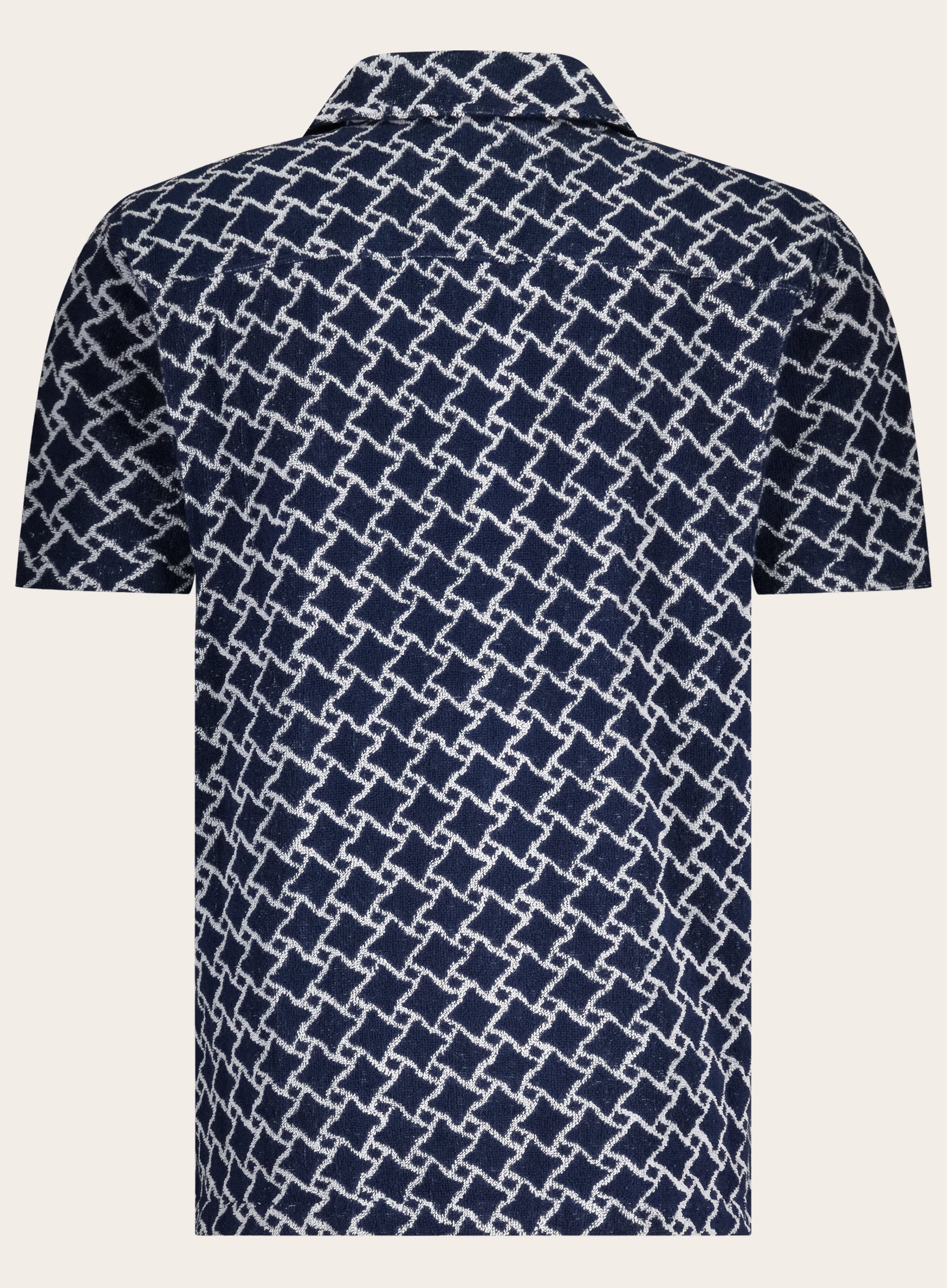 Howel badstof shirt met print | BLUE NAVY