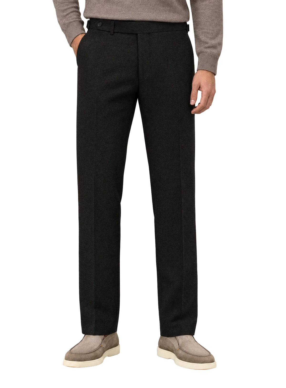 Bandplooi pantalon in wol | FULL_WIDTH |  MODEL | D.Bruin