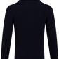 Knitted cardigan van scheerwol | BLUE NAVY