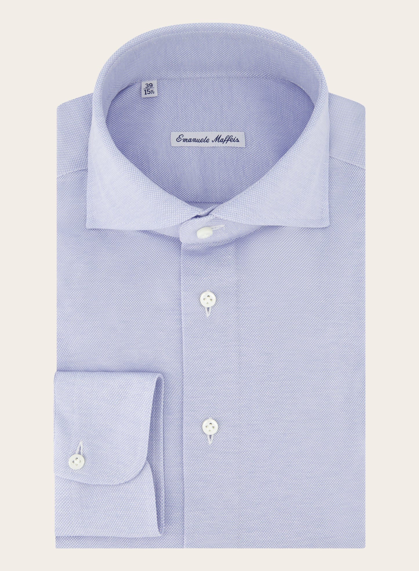 Slim-fit shirt van katoen | L.Blauw