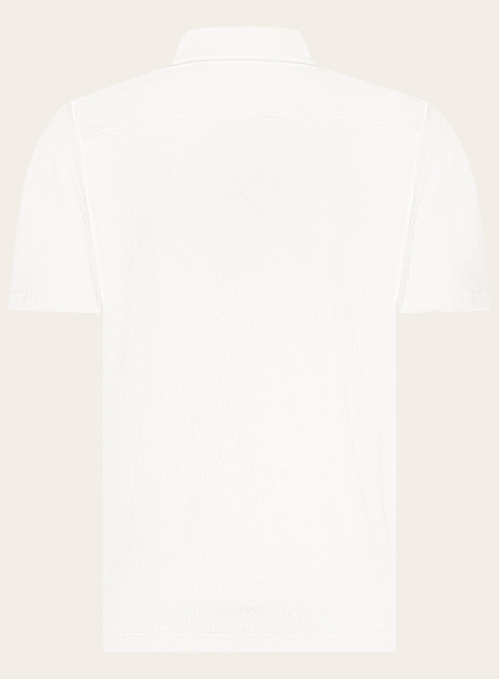Badstof polo van katoen | Wit