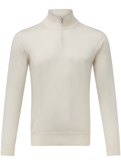 Half-zip vest van cashmere en zijde | Off-White