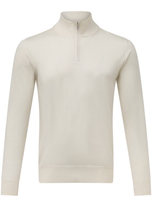 Half-zip vest van cashmere en zijde | Off-White