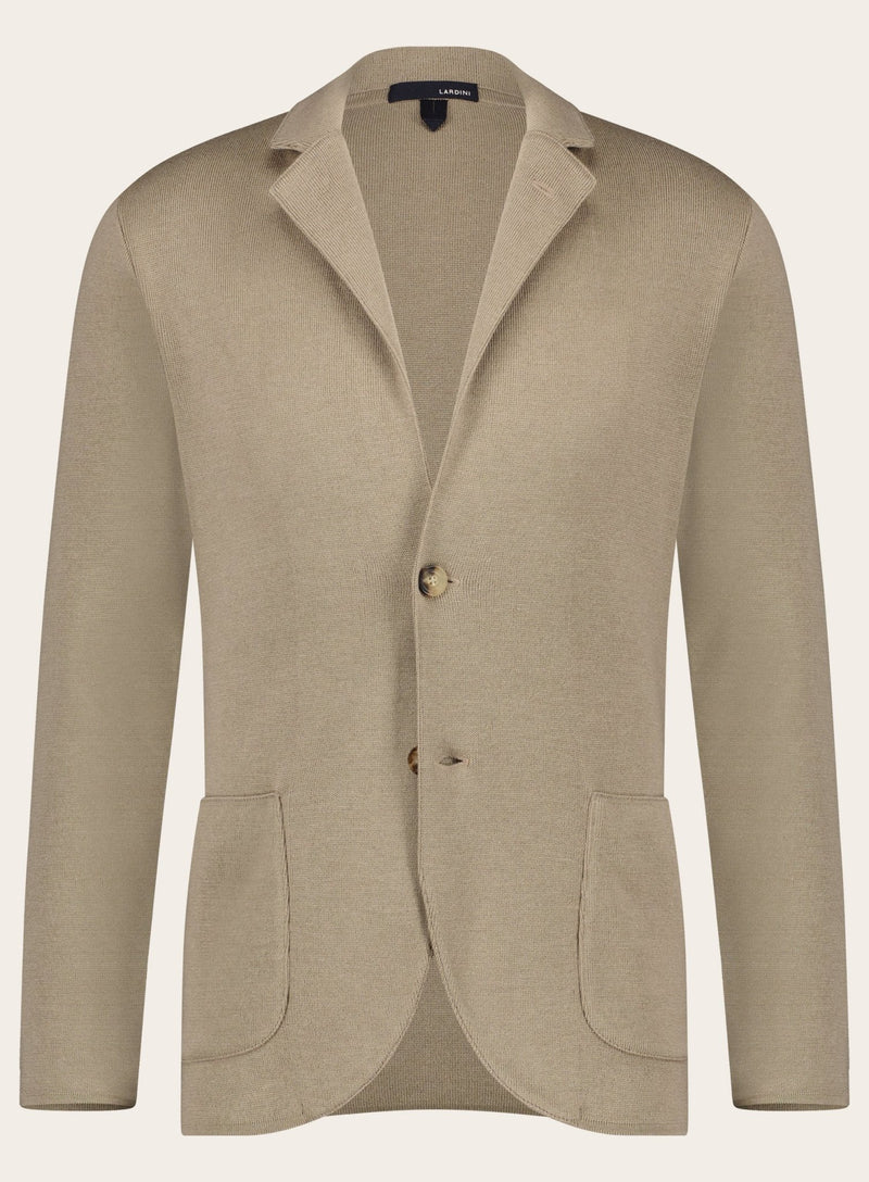 Regular-fit wool-silk jacket
