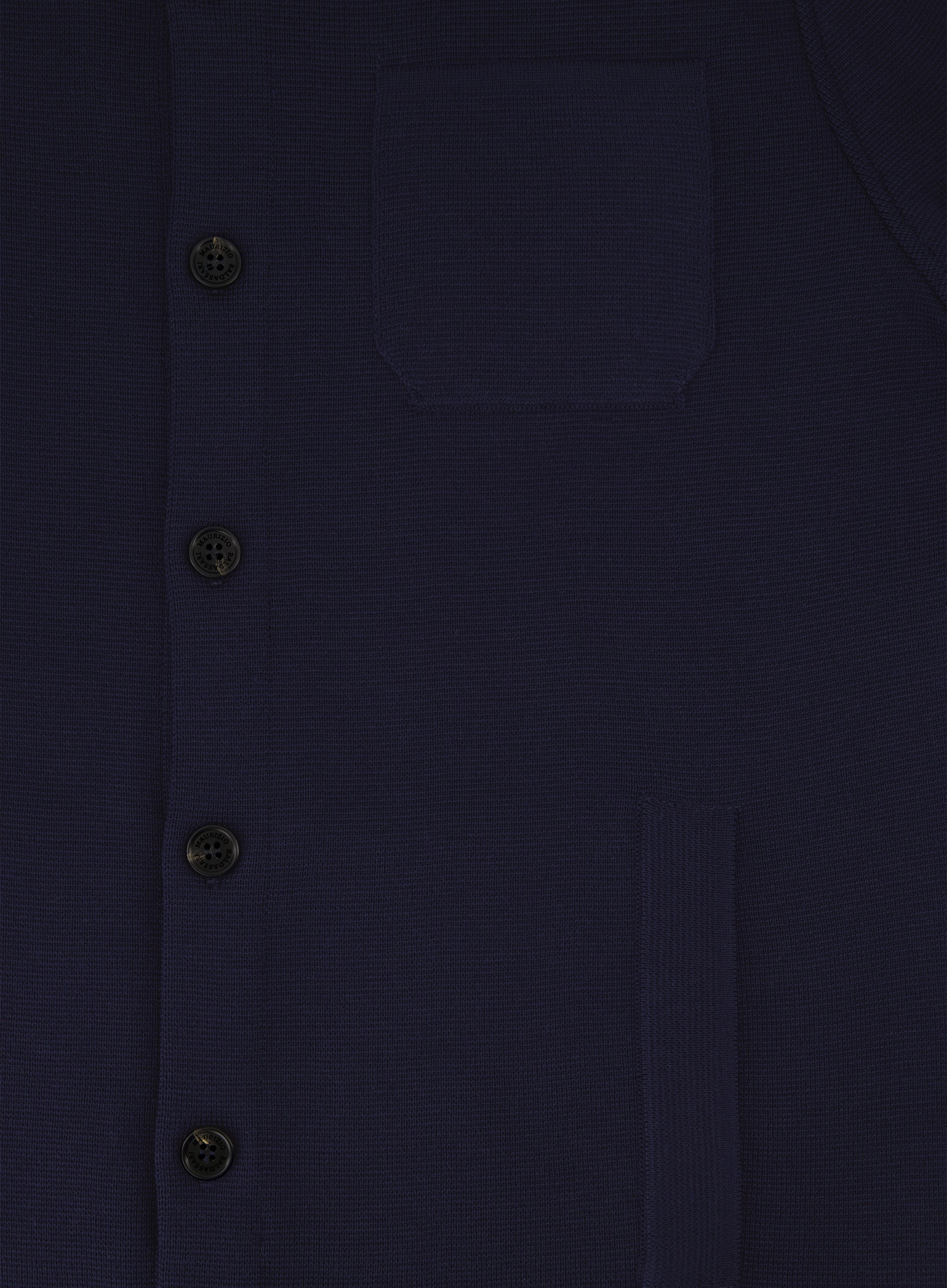 Overshirt van scheerwol | BLUE NAVY