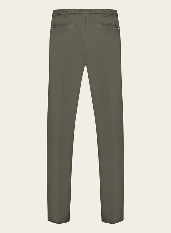 Slim-fit Carraciolo pantalon van katoen | Licht Taupe