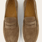 Penny loafers van suède | Bruin