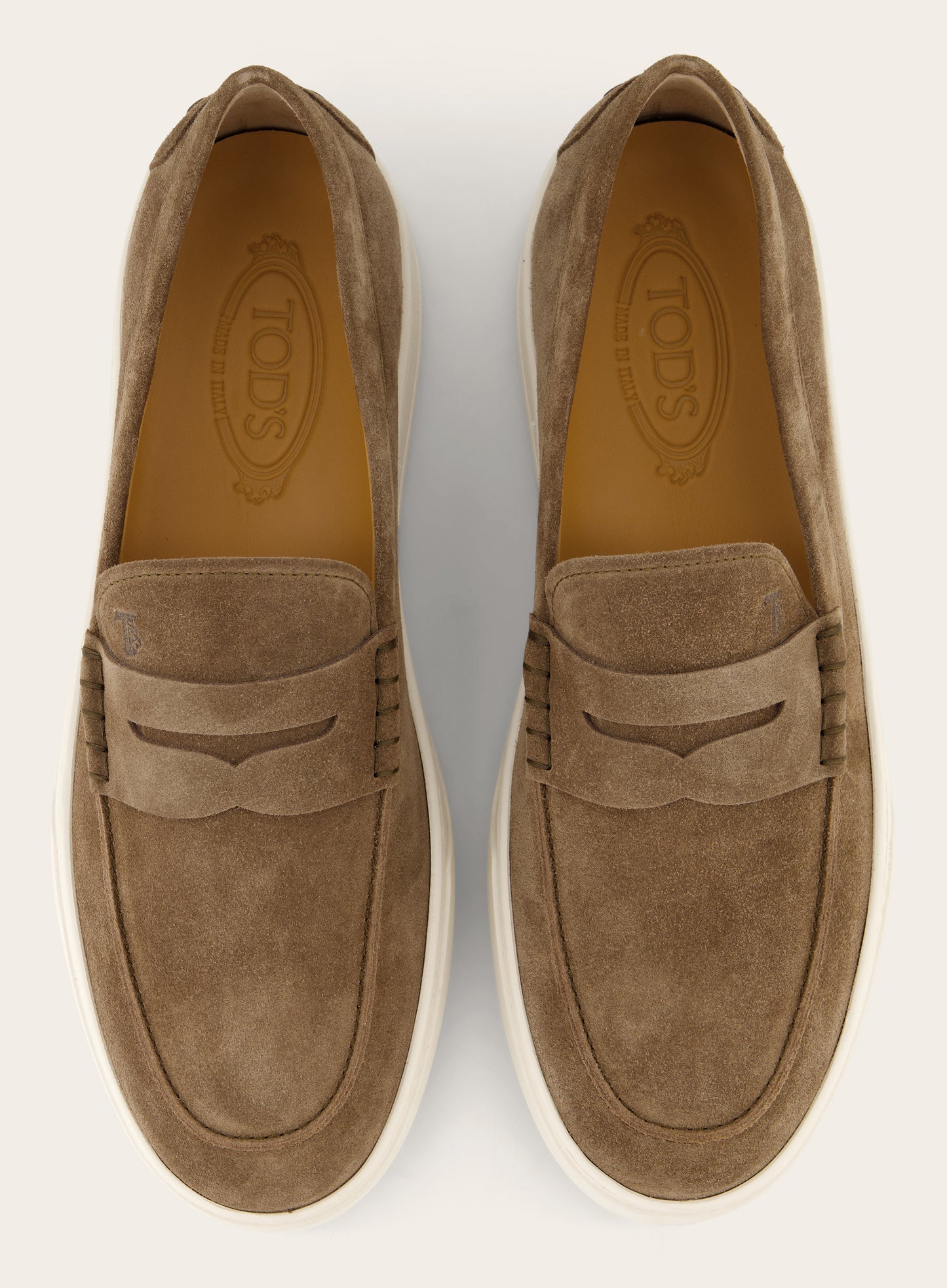 Penny loafers van suède | Bruin