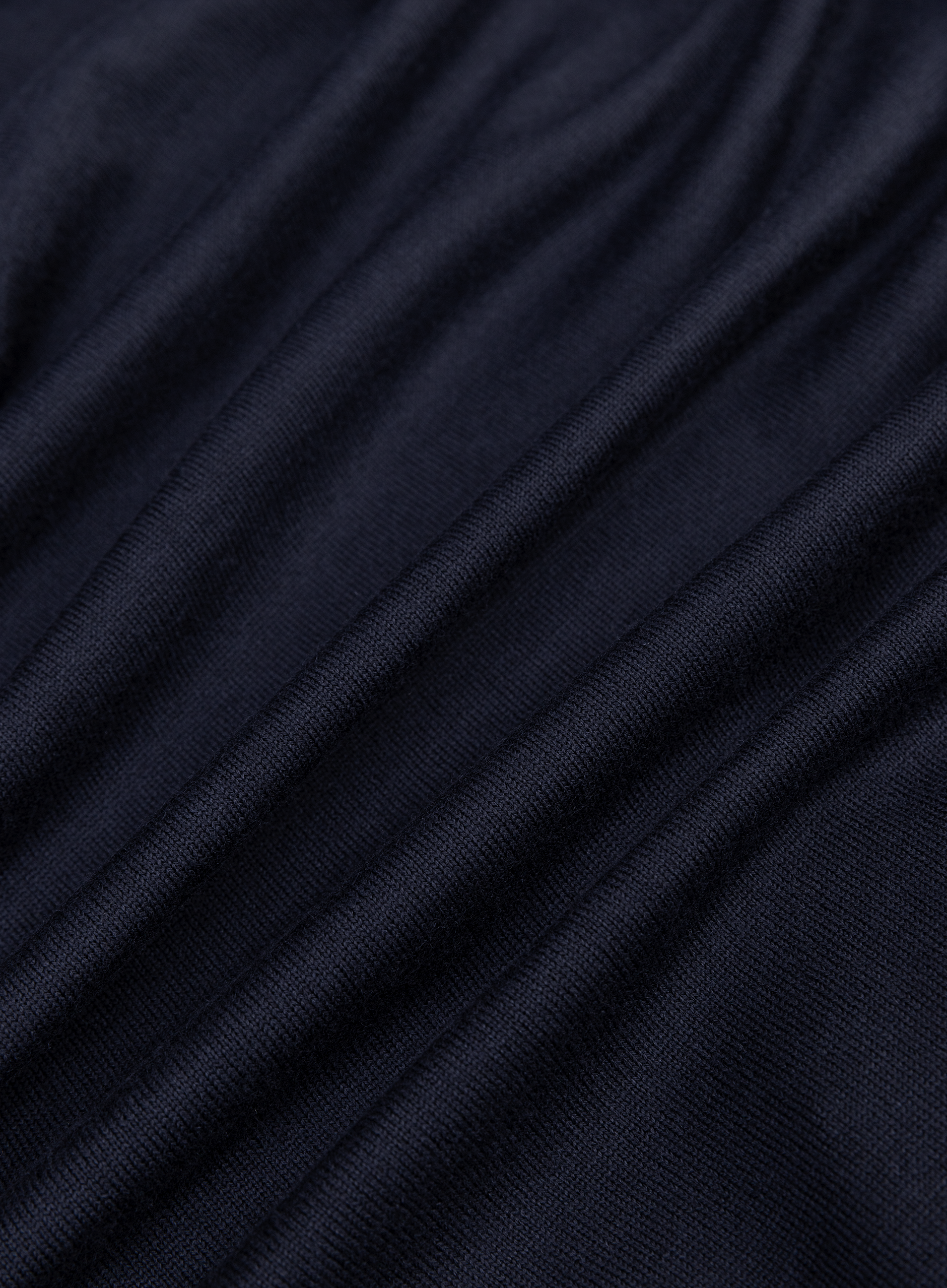 Lange mouwen polo van virgin wol | FULL_WIDTH | BLUE NAVY