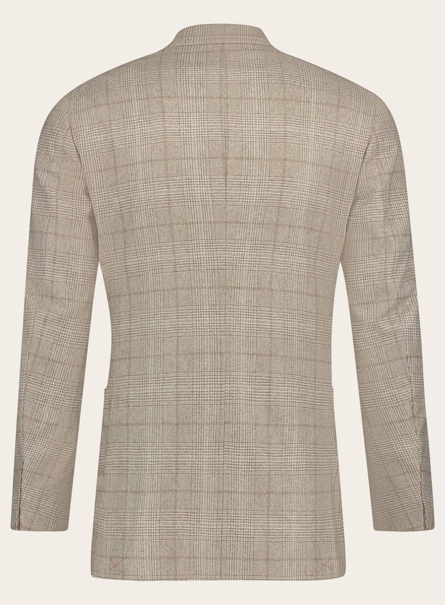 Geruit jasje van cashmere | Beige