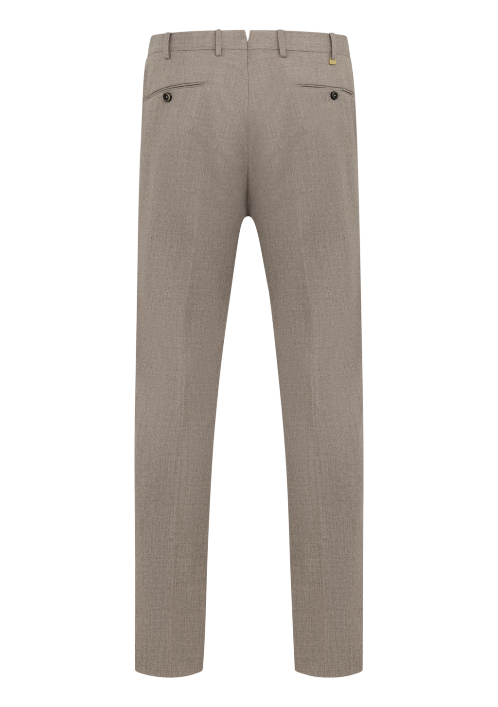 Pantalon van wol en zijde | TAUPE
