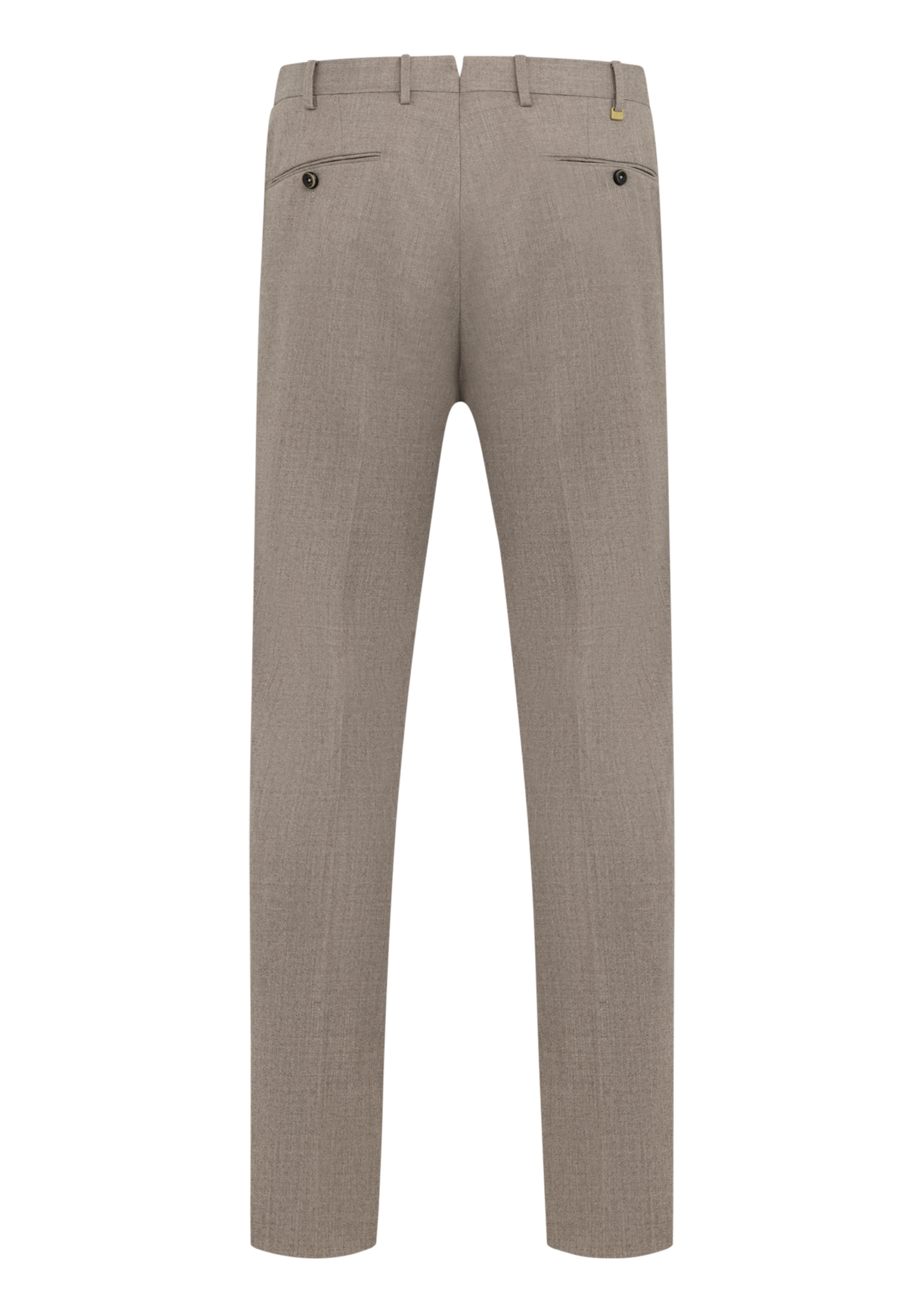 Pantalon van wol en zijde | TAUPE