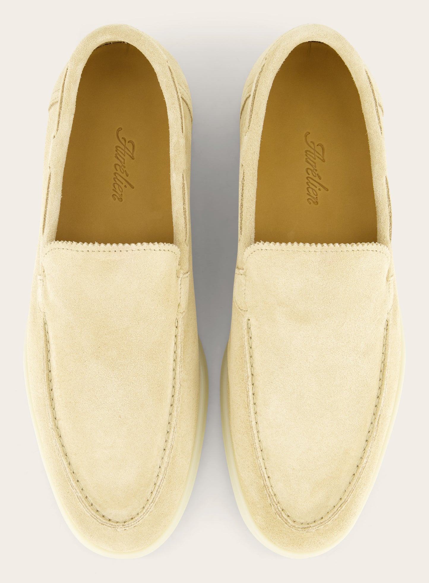 Loafers van suède | Beige