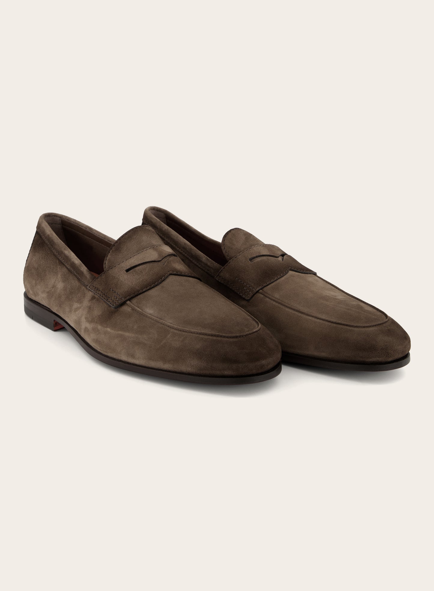 Penny loafers van suède | Bruin