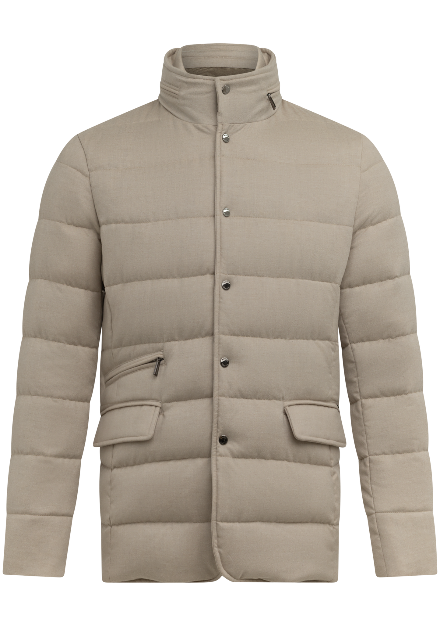 Gewatteerde jas | Beige