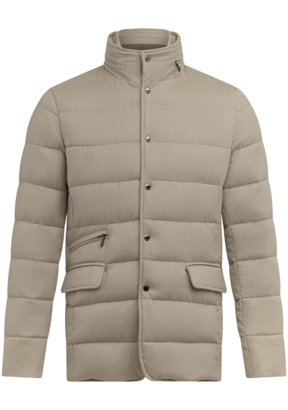 Gewatteerde jas | Beige