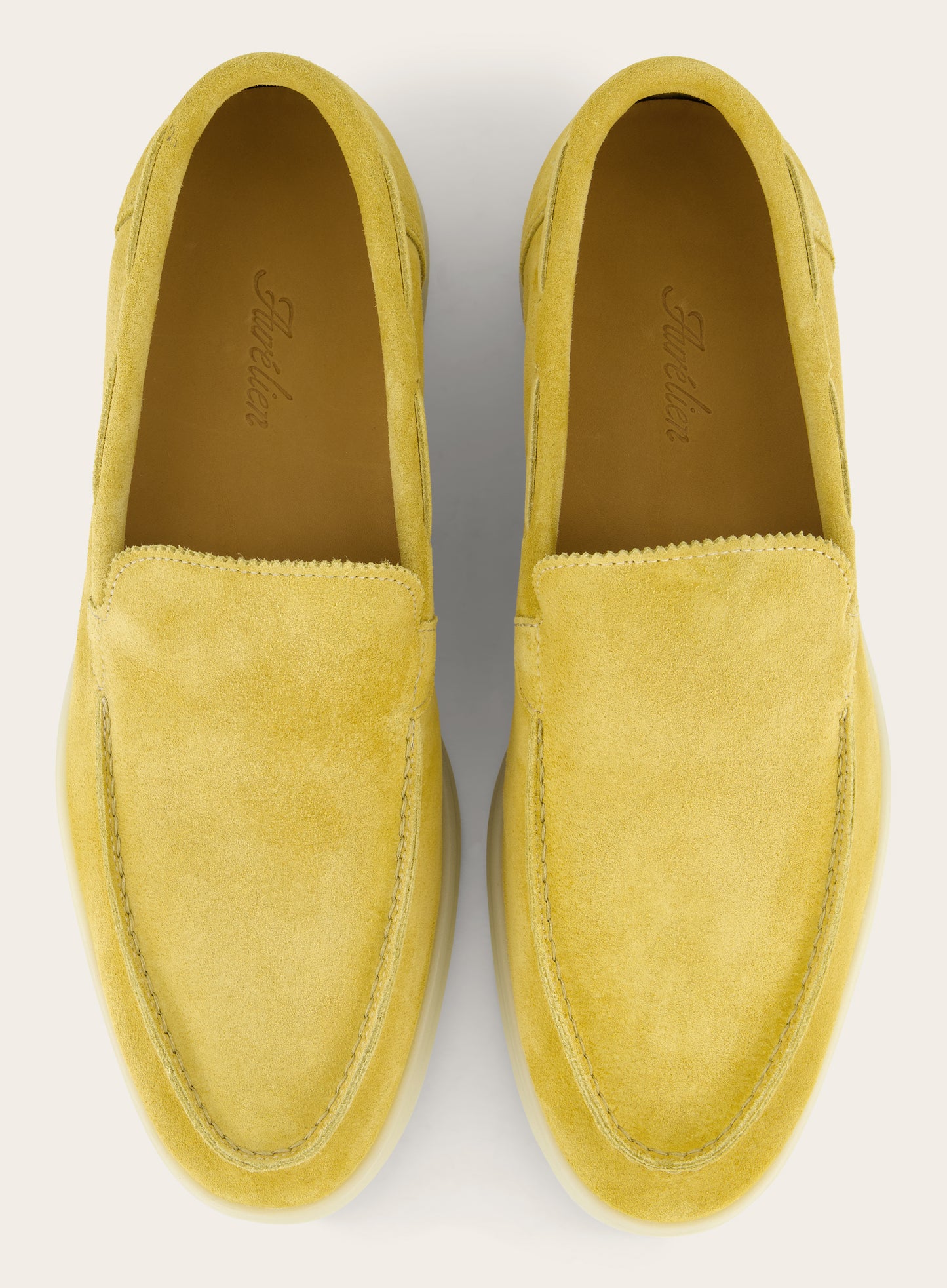 Loafers van suède | Geel