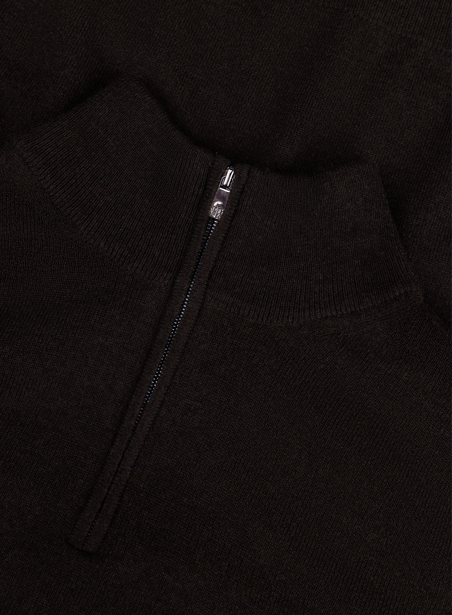 Half-zip vest van wol en cashmere | FULL_WIDTH | D.Bruin