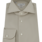 Stretch shirt van katoen | Beige