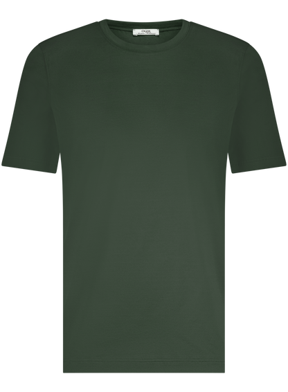 T-shirt van katoen | D.Groen